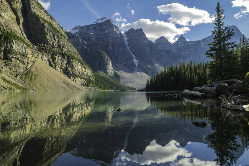 River near mountains