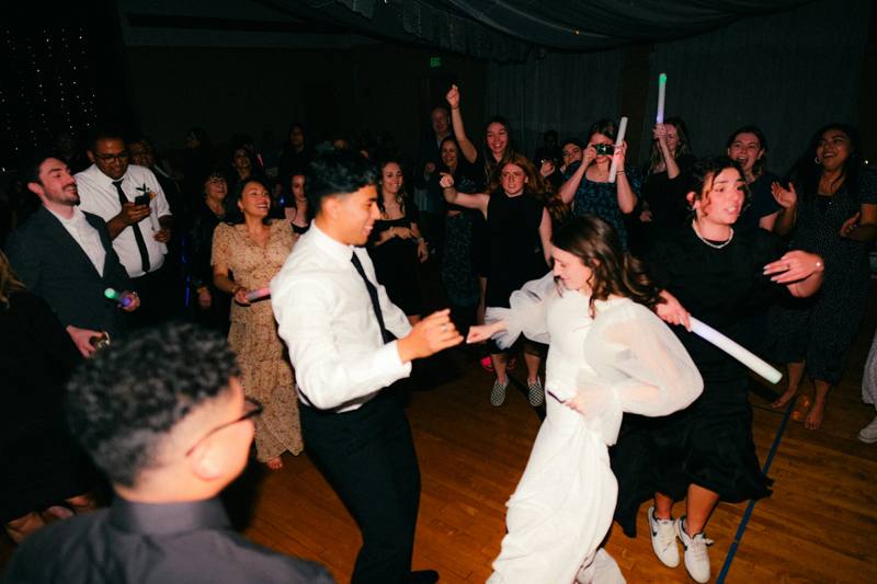 A couple of people that are on a dance floor